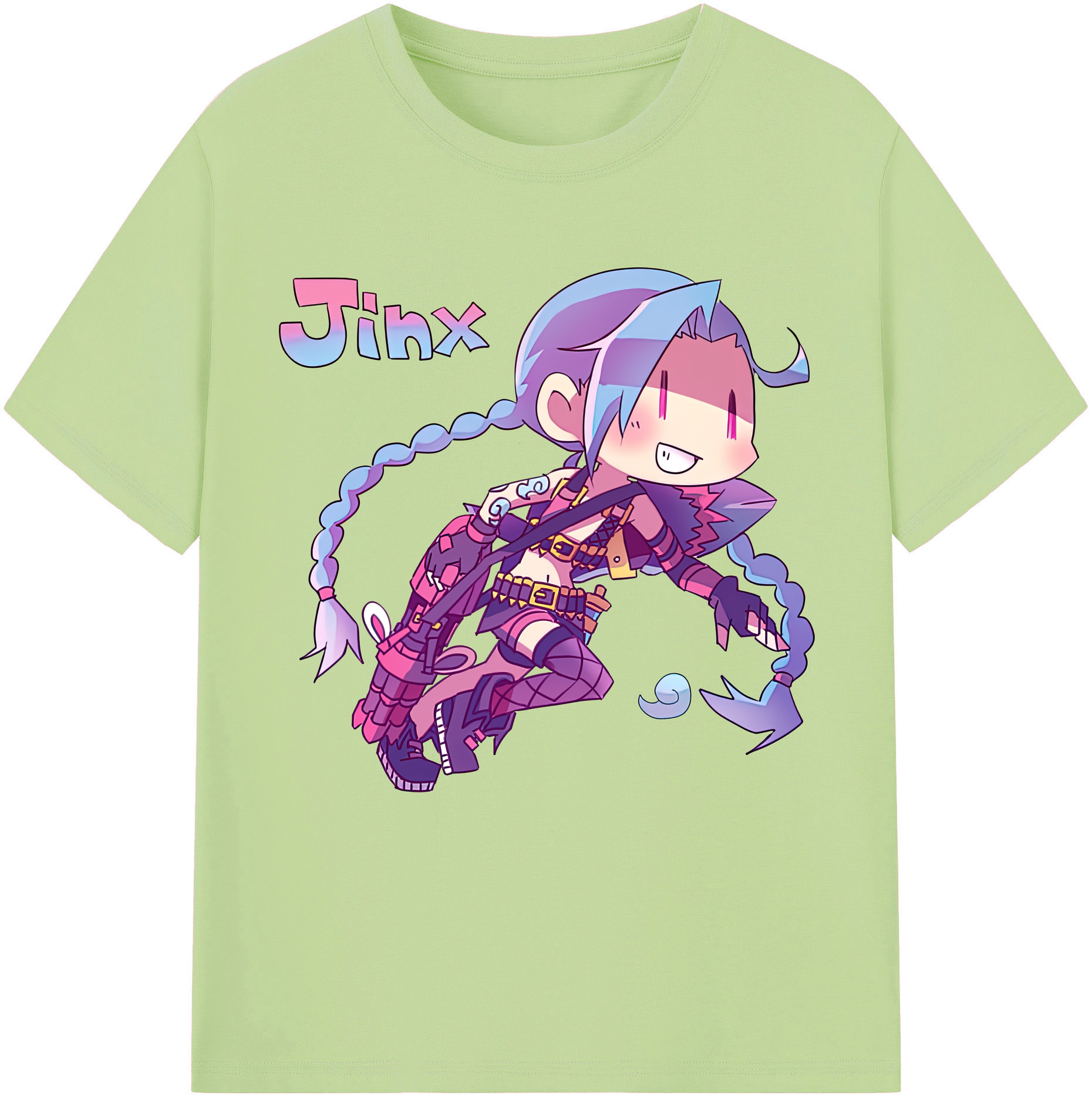 リーグ・オブ・レジェンド League of Legends LOL 綿100％半袖Tシャツ（フロントプリント）